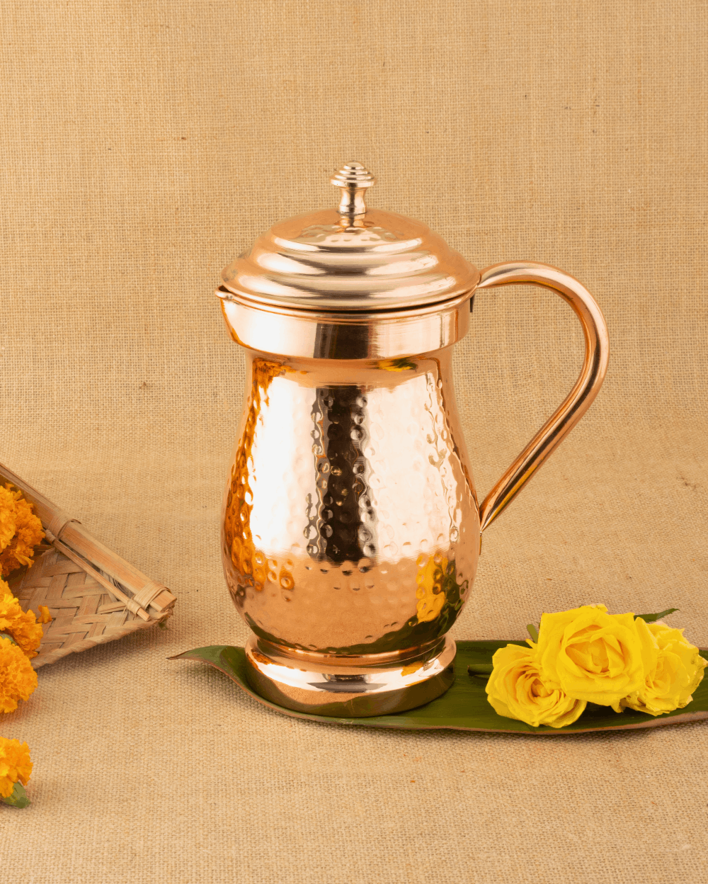 Copper Baron Jug with Lid