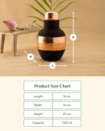 Royal Copper Classic Bedroom Jar Black