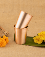 Authentic Copper Crest Glass 2 Pc