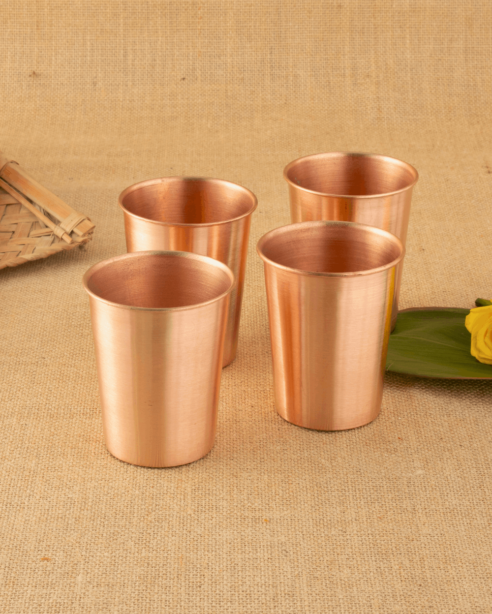 Copper Crest Glass 4 Pc