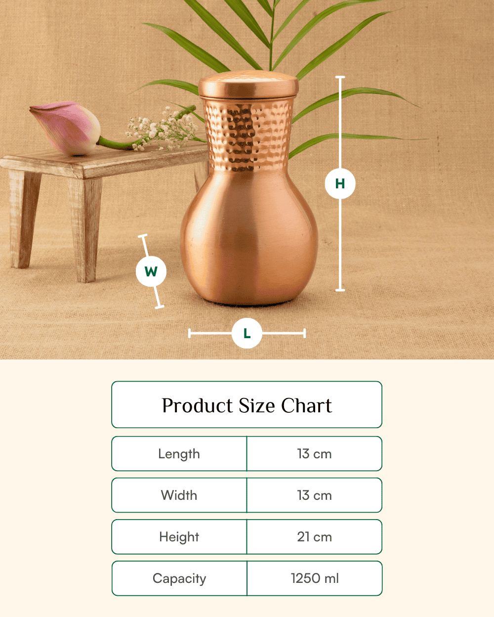 Preminum Copper Deluxe Bedroom Jar