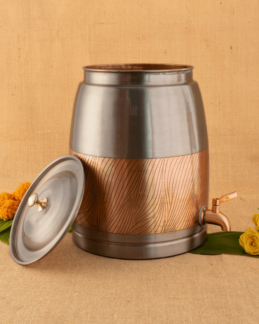 Pure Copper Deluxe Matka Color Coated