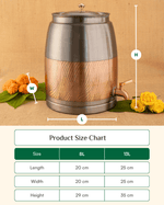 Premium Copper Deluxe Matka Color Coated