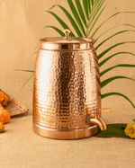 Copper Deluxe Matka Hammered