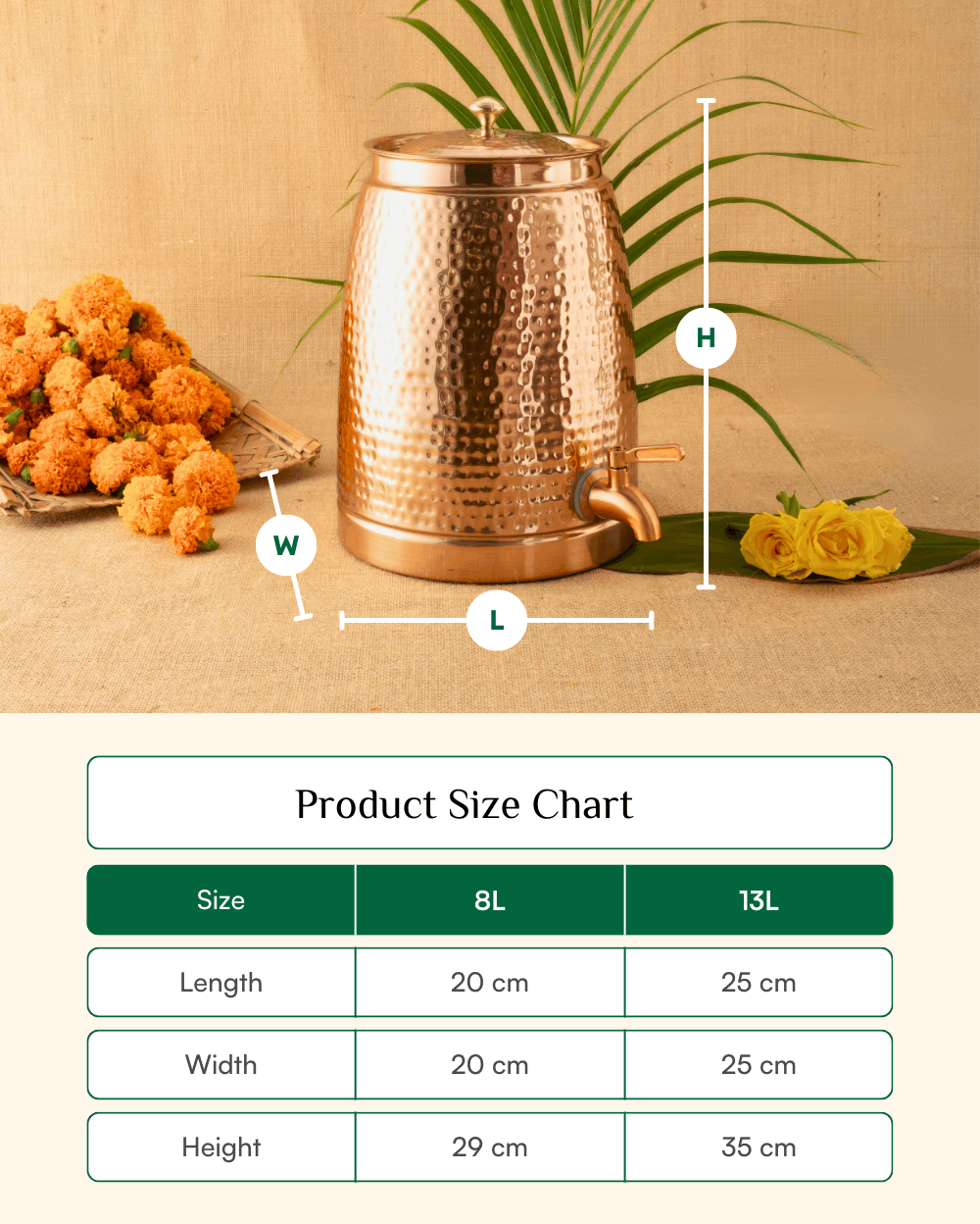 Premium Copper Deluxe Matka Hammered