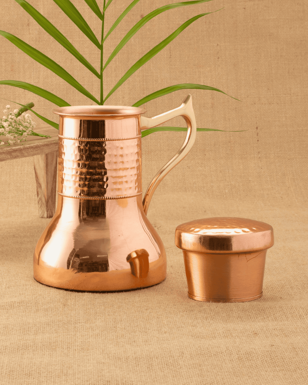 Pure Copper Elegent Bedroom Jar
