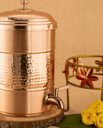 Authentic Copper Heritage Matka with Stand