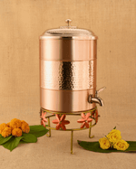 Pure Copper Heritage Matka with Stand