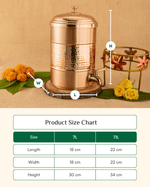 Premium Copper Heritage Matka with Stand