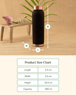 Premium Copper Luxe Bottle Black