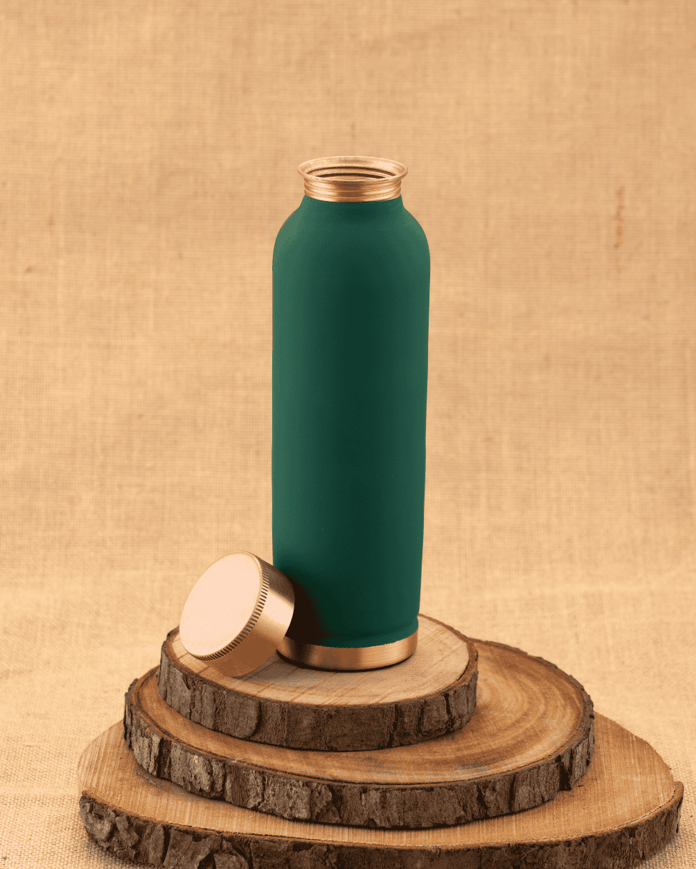 Authentic Copper Luxe Bottle Green Color Coated