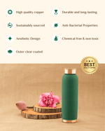 Benefits of Copper Luxe Bottle Green Color Coated