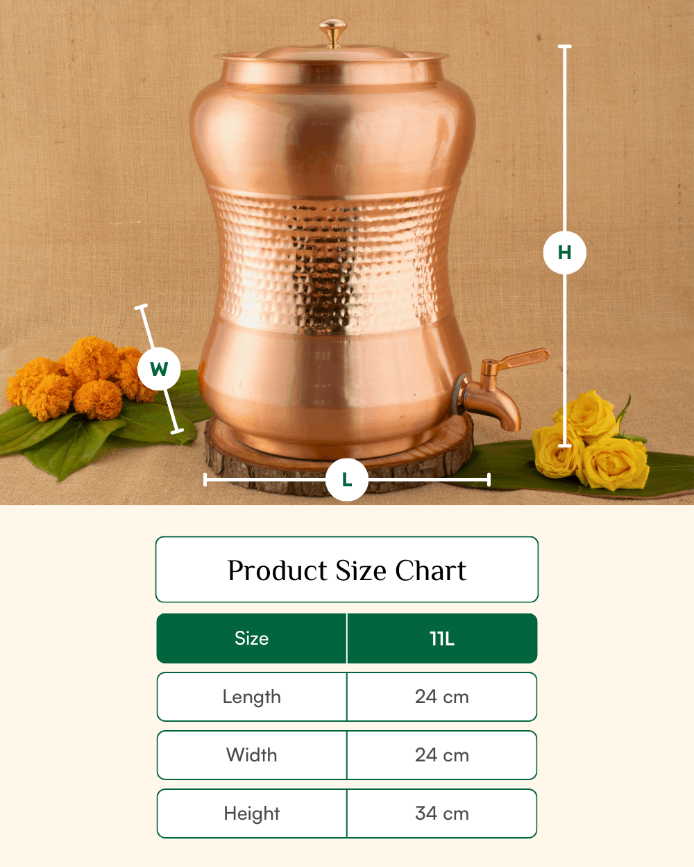 Premium Copper Luxe Matka