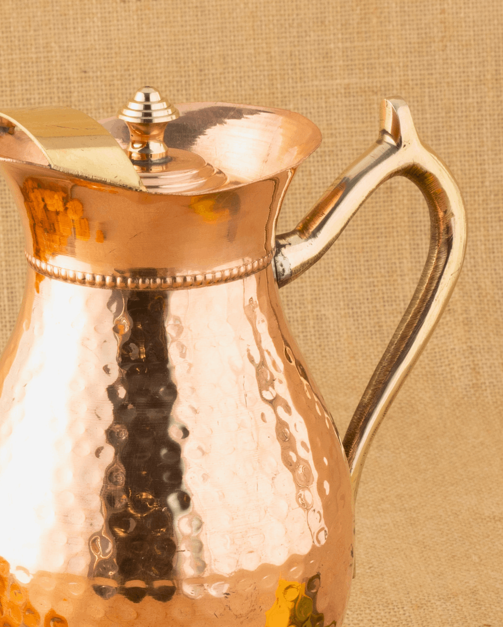 Authentic Copper Maharani Jug with Lid