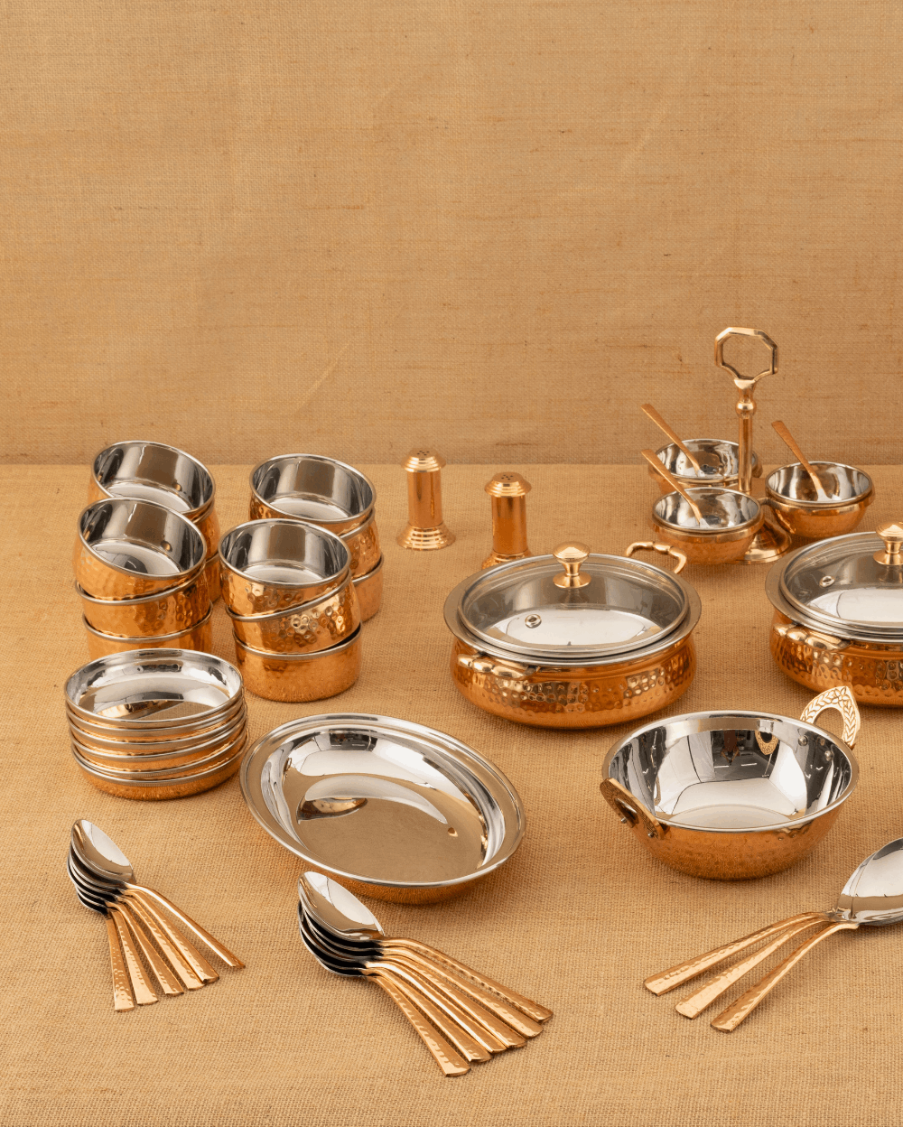 Authentic Copper Premium Dinner set