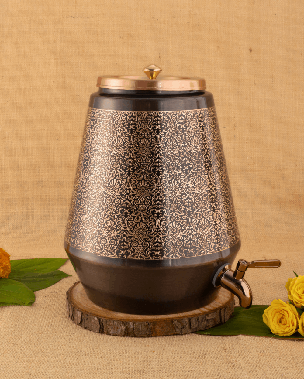 Copper Premium Matka Engraved