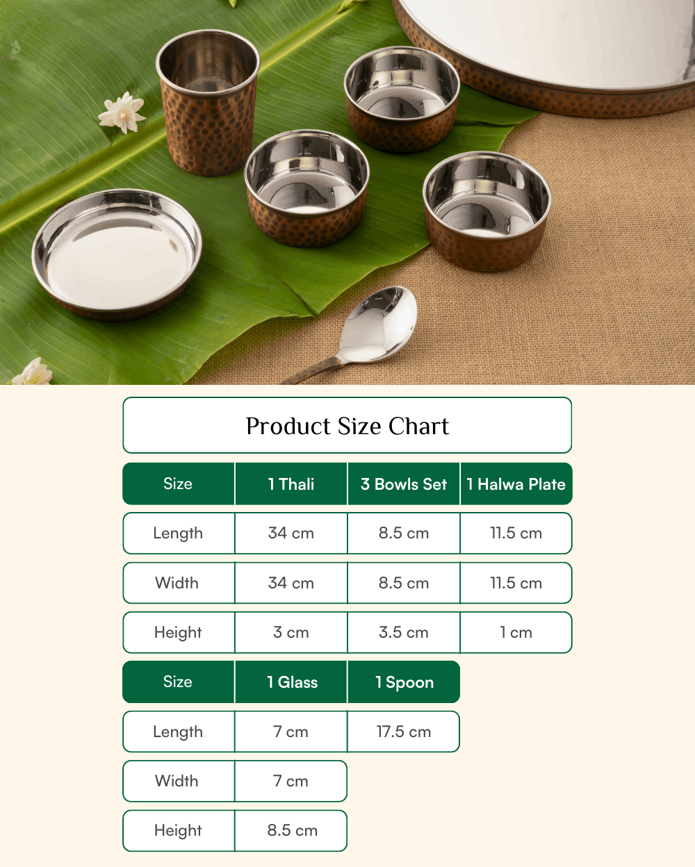 Premium Copper Premium Thaliset Vintage Finish (steel Inside)