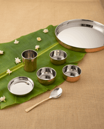 Authentic Copper Premium Thaliset (Steel Inside)