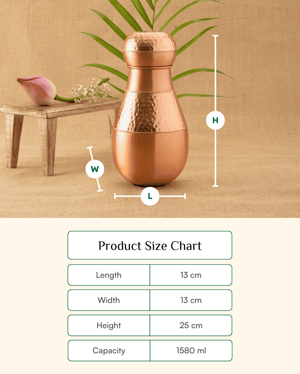 Preminum Copper Rajwadi Bedroom Jar