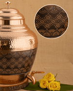 Authentic Copper Rajwadi Matka Engraved