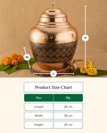 Premium Copper Rajwadi Matka Engraved