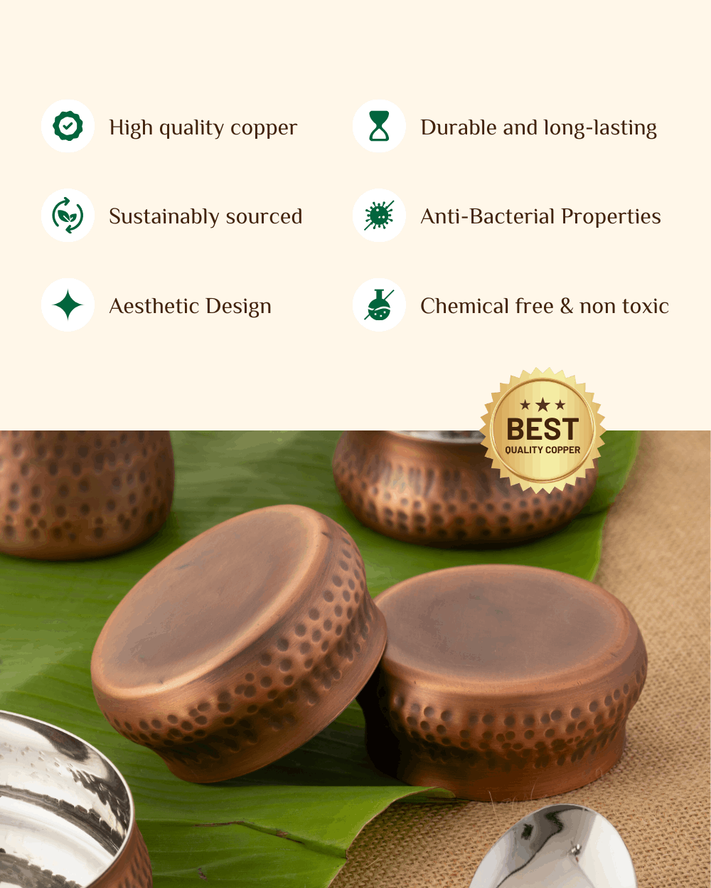 Benefits Of Copper Signature Thaliset Curved Vintage Finish (steel Inside)