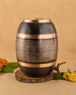 Copper Antique Matka Engraved