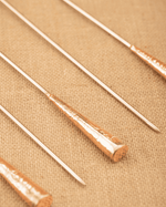 Authentic Copper and Brass Barbeque Stick Set of 5