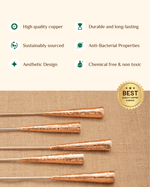Benefits of Copper and Brass Barbeque Stick Set of 5