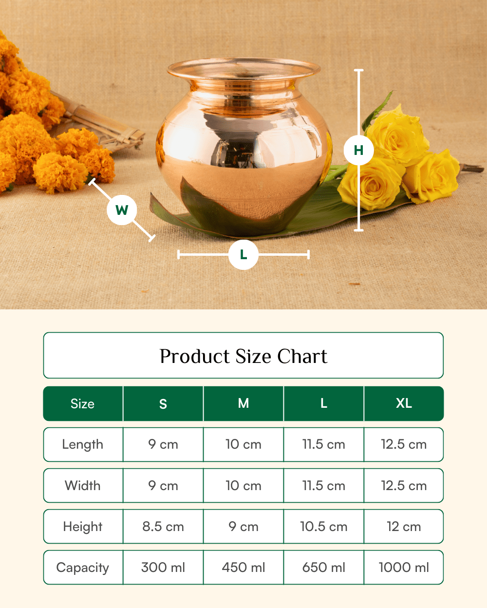 Traditional Copper Classic Kalash