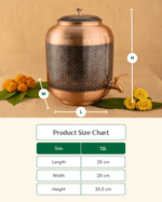 Premium Copper Classic Matka Engraved