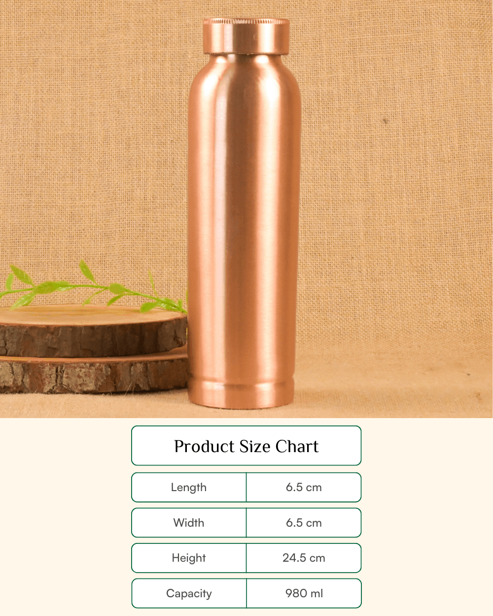 Classic Copper Luxe Bottle