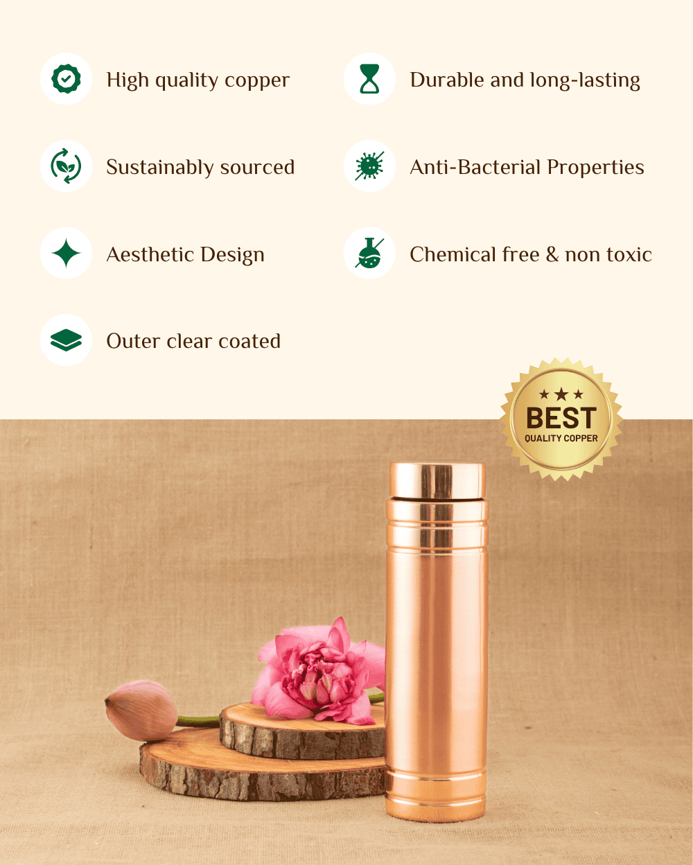 Benefits of Copper Premium Bottle