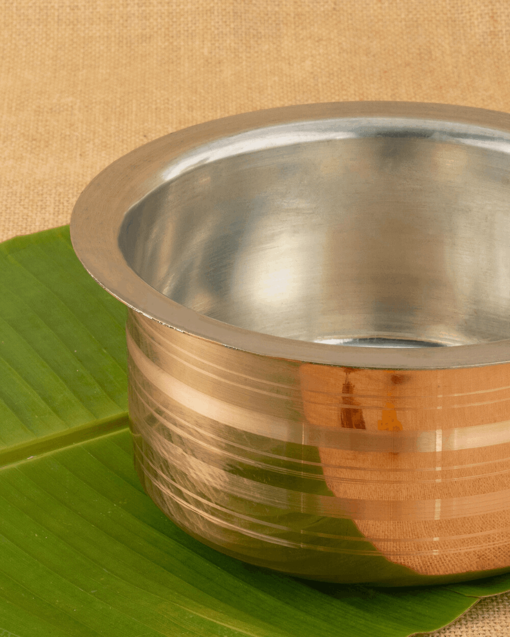 Natural Copper Sterling Cooking Pot Set Tin Coated