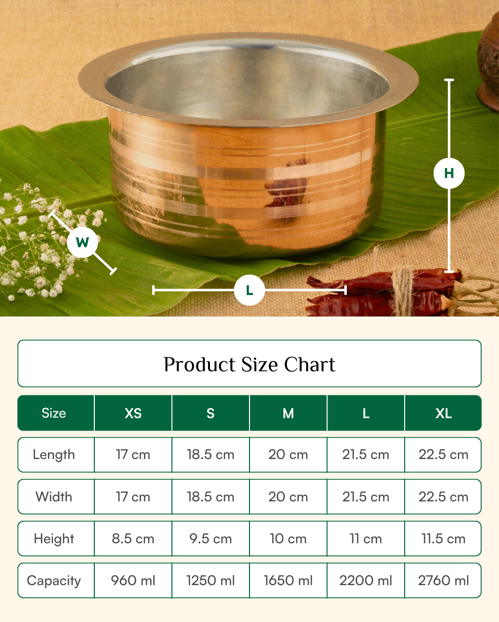 Premium Copper Sterling Cooking Pot Set Tin Coated