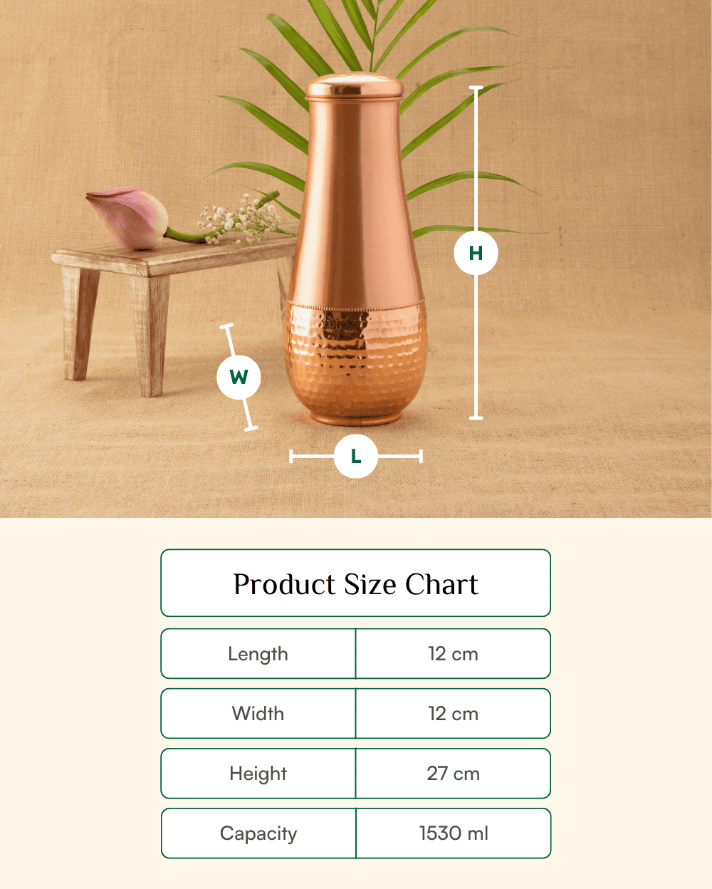 Premium Copper Supreme Bedroom Jar