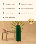 Benefits Of Copper Tiara Bottle Green