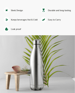 Steel Athletic Bottle (500ml & 1000ml)