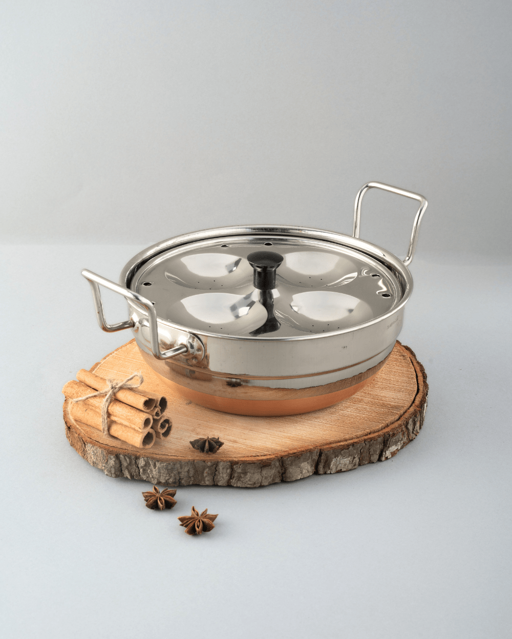 Steel Hefty Multi Kadai Copper Bottom