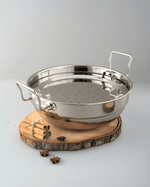 Steel Hefty Multi Kadai Induction Bottom