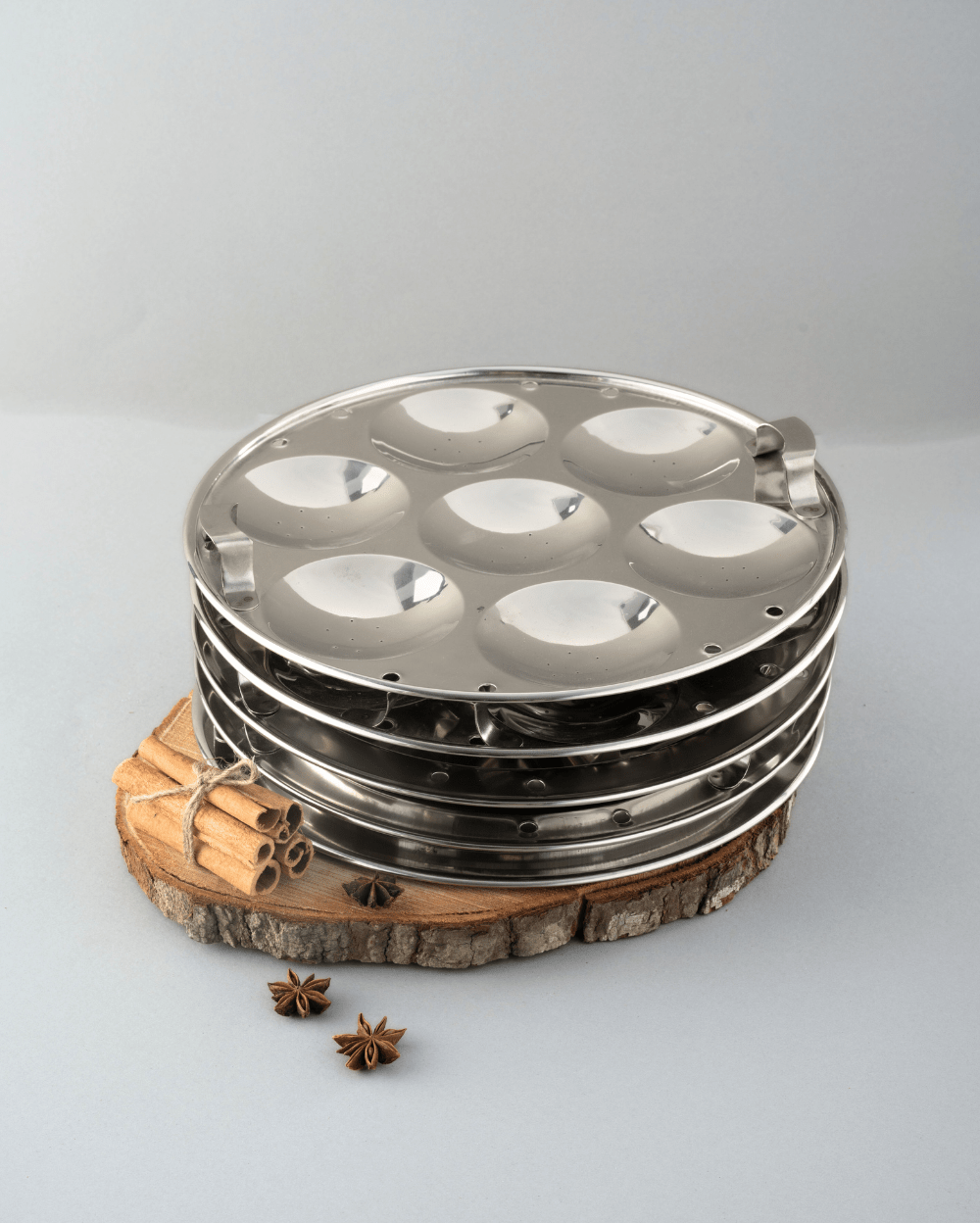 Steel Hefty Multi Kadai Induction Bottom