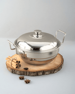 Authentic Steel Hefty Multi Kadai Induction Bottom