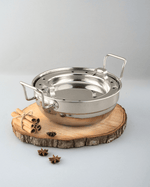 Steel Hefty Multi Kadai Induction Bottom