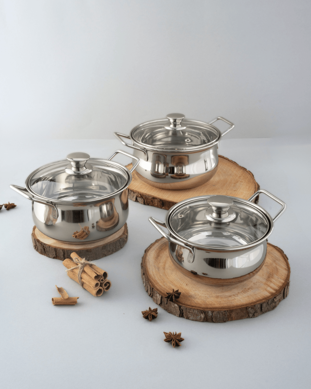 Steel Hefty Serving Handi Set