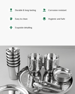 Benefits of Steel Hefty Thaliset 48 Pcs