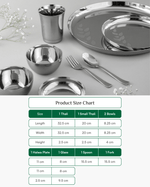 Premium Steel Hefty Thaliset 8 Pcs