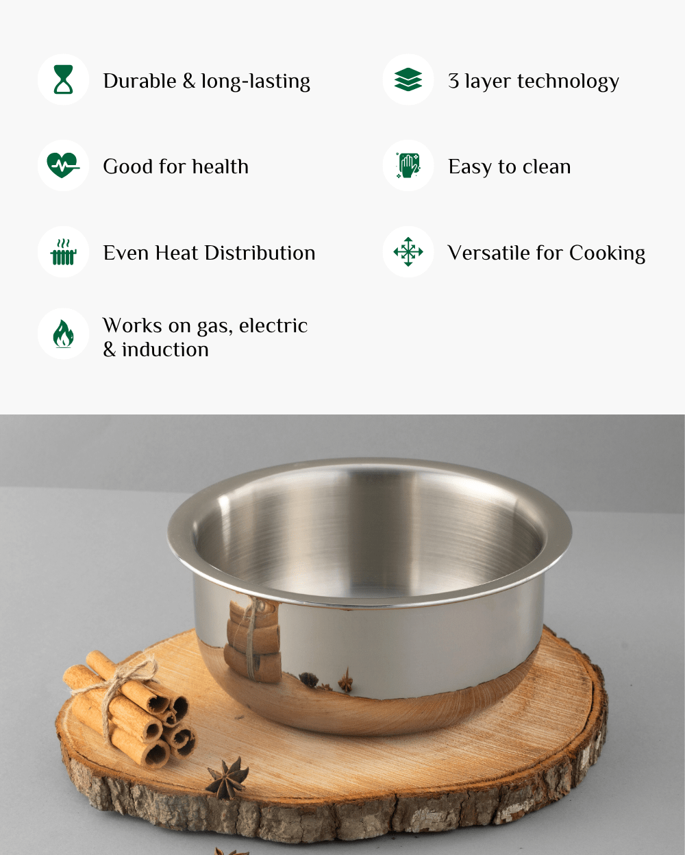 Triply Robust Cooking Pot/Tope