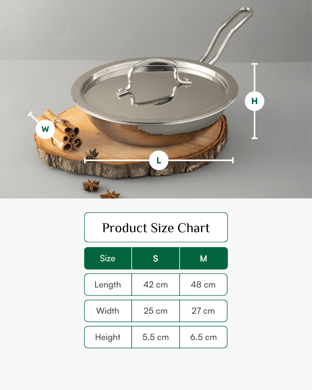 Premium Triply Robust Frypan with Lid