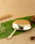 Essential Brass Cookware Combo – Brass Robust Frypan + Brass Premium Hammered Roti Tawa
