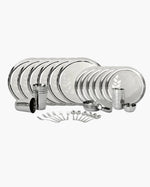 Steel Hefty Thali/Dinner Set 48 Items